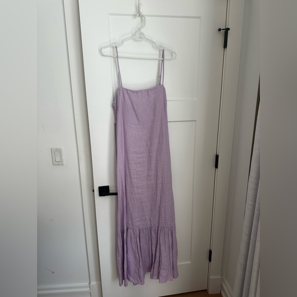 linen maxi dress